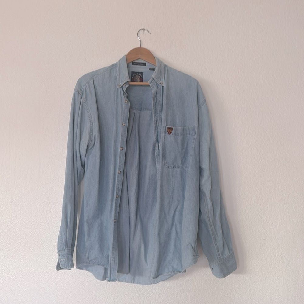 Denim oversized button up - Picture 3 of 5